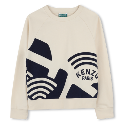 Cotton Fleece Sweatshirt KENZO KIDS BOY