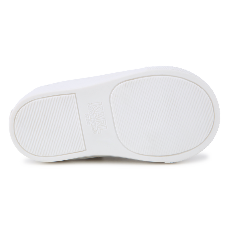 High-Top Leather Sneakers KARL LAGERFELD KIDS 
                    UNISEX