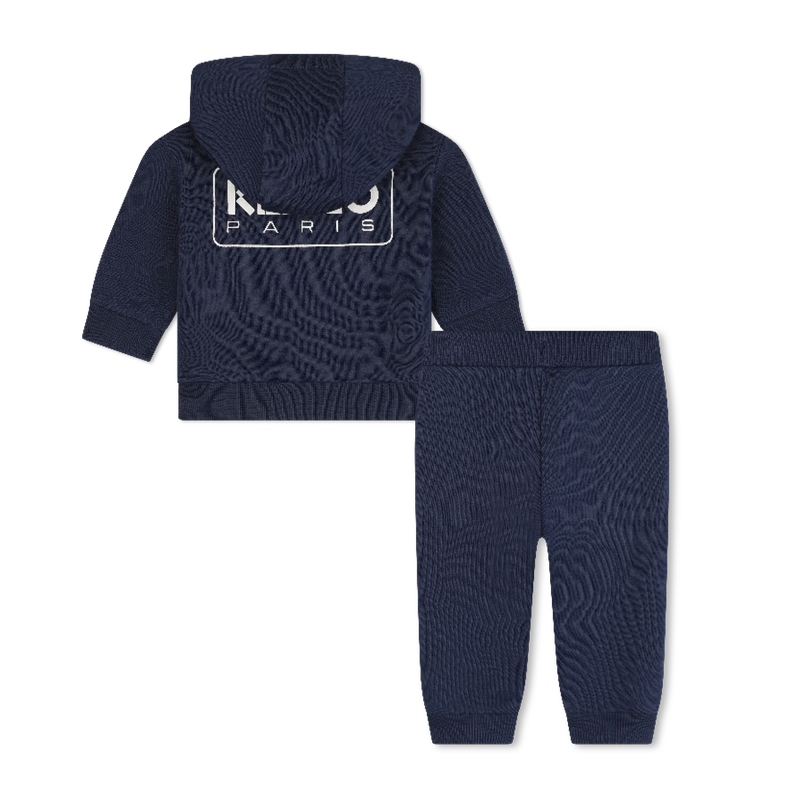 Cardigã com fecho e calças KENZO KIDS 
                    BOY