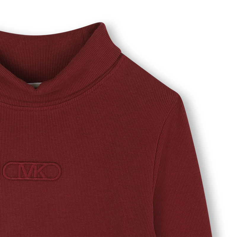 T-shirt de manga comprida com gola subida MICHAEL KORS 
                    GIRL