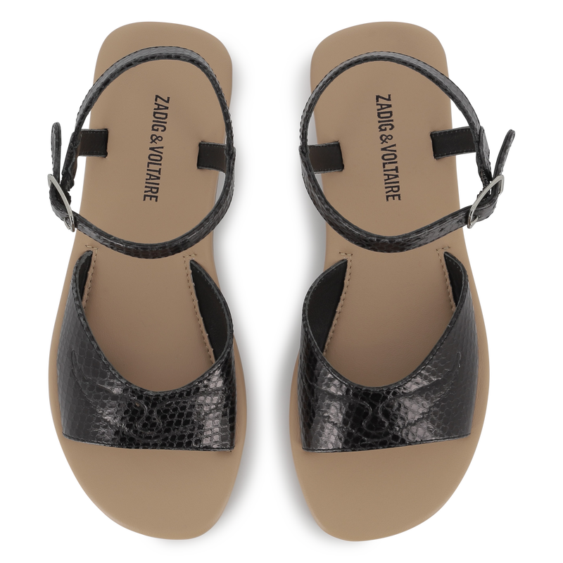 Buckled leather sandals ZADIG & VOLTAIRE 
                    GIRL