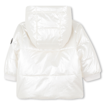 Jaqueta brilhante com capuz MICHAEL KORS GIRL