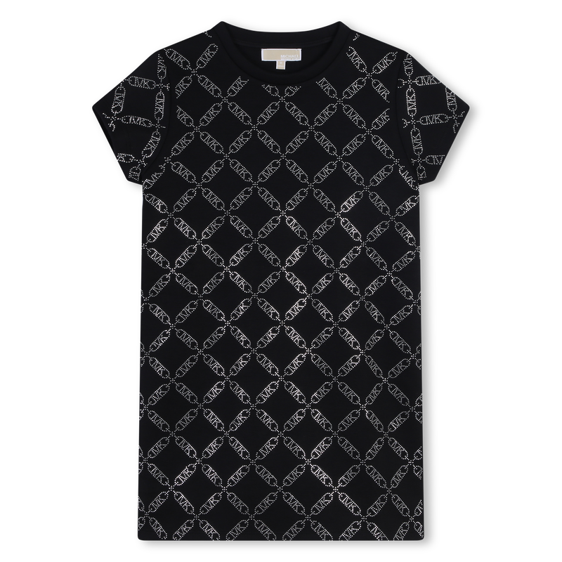 Vestido manga curta com tachas MICHAEL KORS 
                        GIRL
