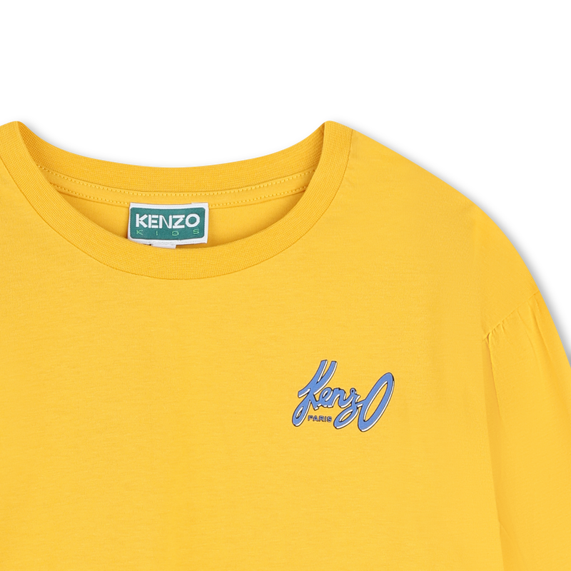 Long-Sleeved Cotton T-Shirt KENZO KIDS 
                    GIRL