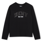 Camiseta de manga longa DKNY 
                    MENINA