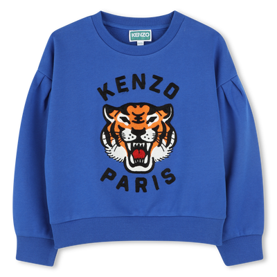 Sweatshirt em molet&atilde;o KENZO KIDS GIRL
