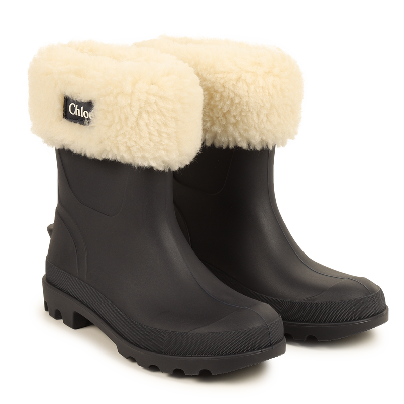 Fleece-Topped Rain Boots CHLOE 
                    GIRL