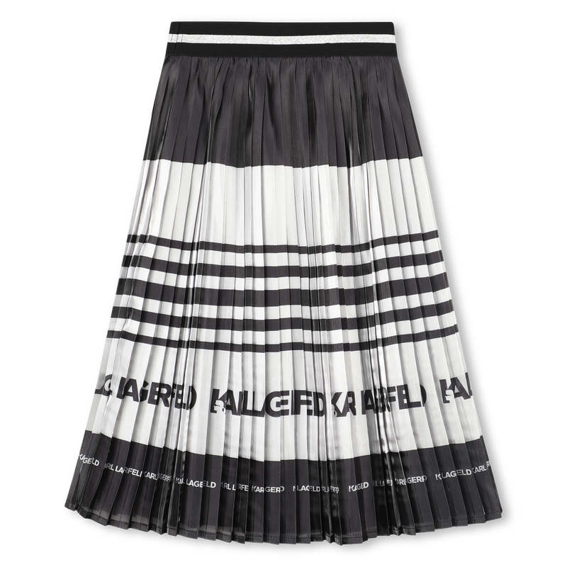 Saia midi plissada KARL LAGERFELD KIDS 
                    GIRL