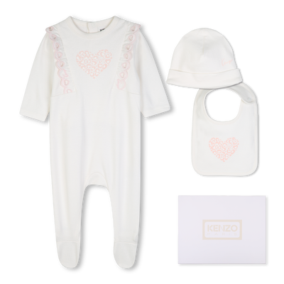 Conjunto de pijama, touca e babador KENZO KIDS MENINA