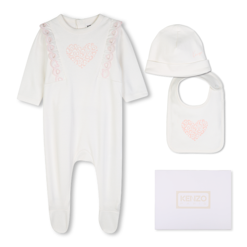 Conjunto de pijama, touca e babador KENZO KIDS 
                        MENINA