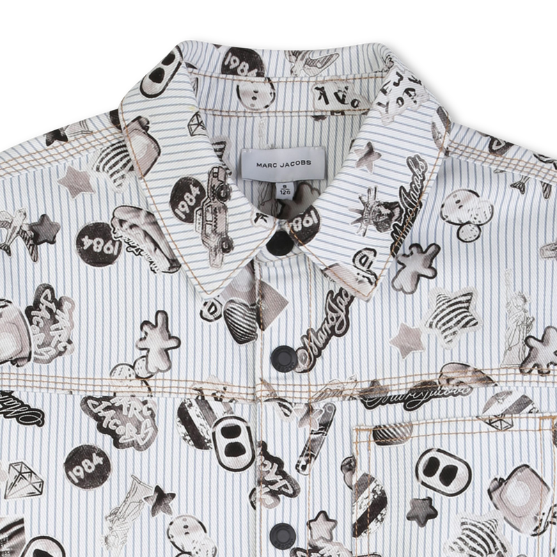 CASACO LISTRADO E ESTAMPADO MARC JACOBS 
                        BOY