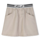 Saia de cintura el&aacute;stica KARL LAGERFELD KIDS 
                    GIRL