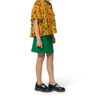 Saia trap&eacute;zio com bolsos KENZO KIDS 
                    MENINA