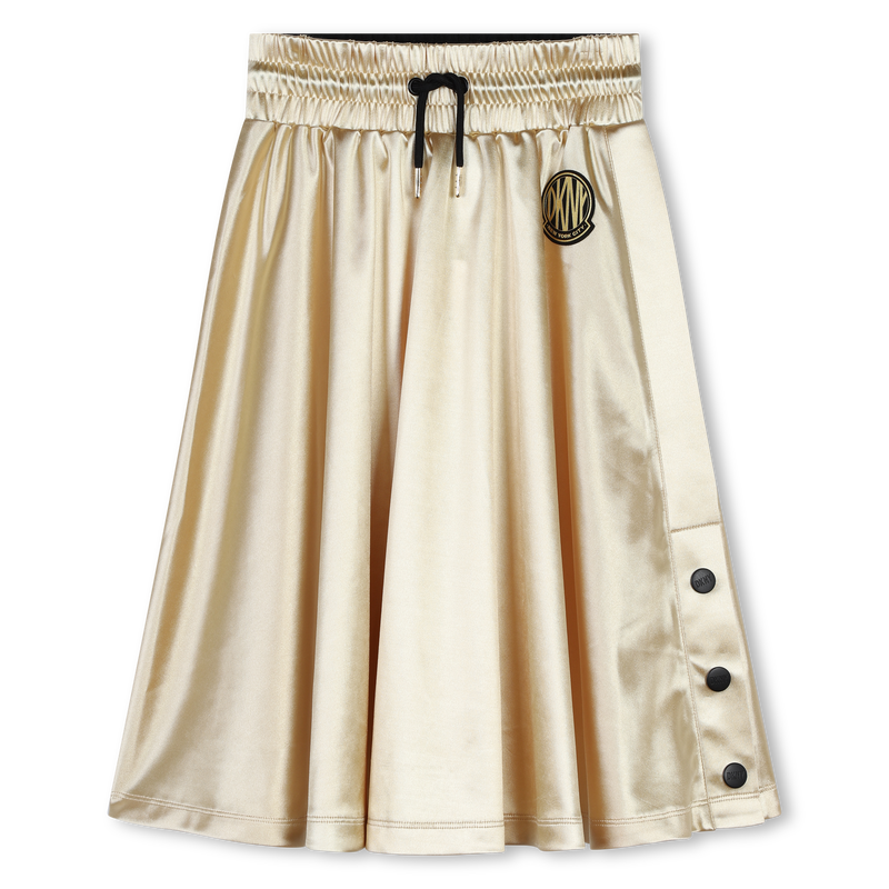 Saia de cerim&oacute;nia acetinada DKNY 
                        GIRL