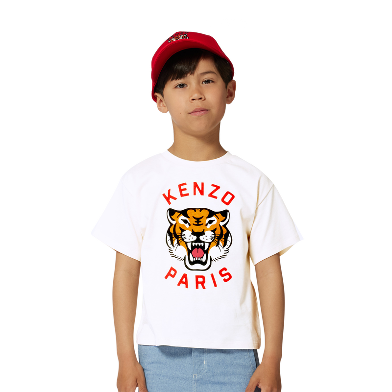 Bon&eacute; de algod&atilde;o com bordado KENZO KIDS 
                        UNISEX