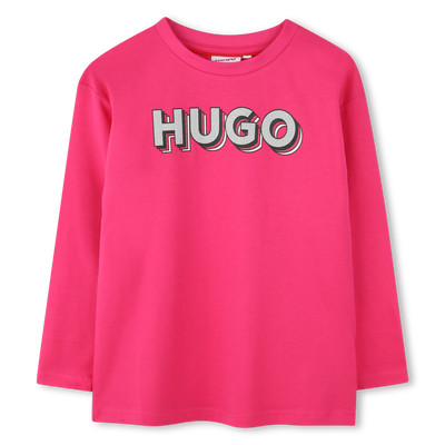 T-shirt estampada com log&oacute;tipo HUGO GIRL