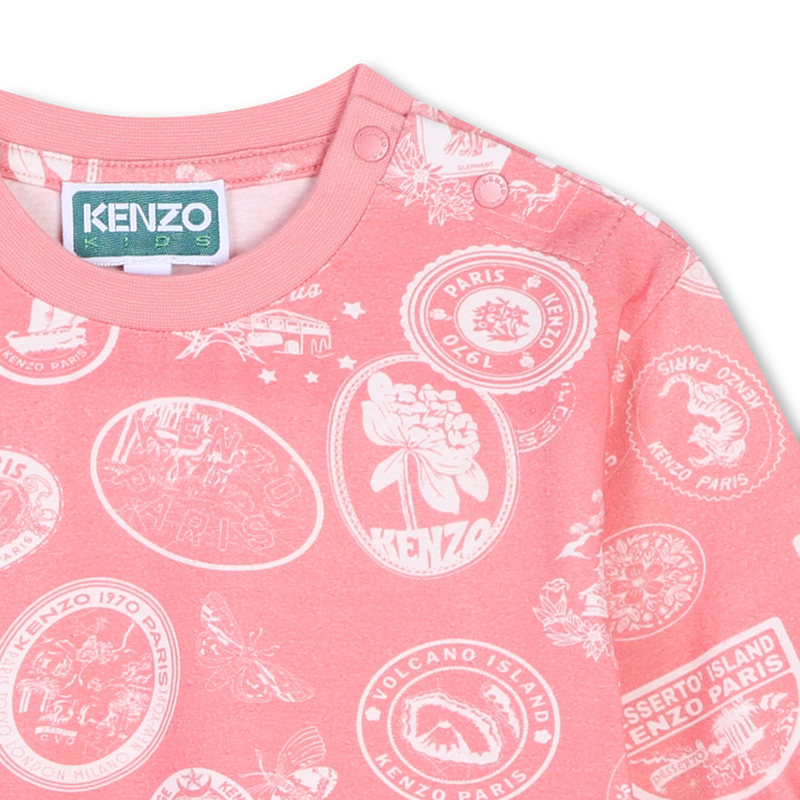 Vestido de manga comprida KENZO KIDS 
                        GIRL