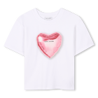 T-shirt de cerim&oacute;nia algod&atilde;o MARC JACOBS 
                    GIRL