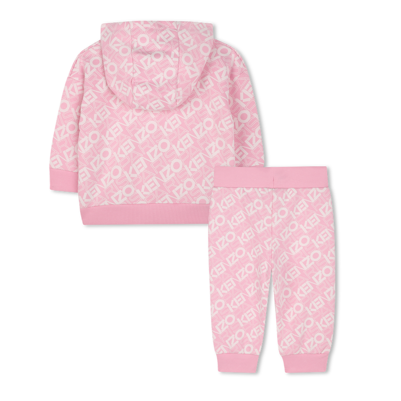 Cardigã e calças de moletão KENZO KIDS 
                    GIRL