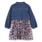 Vestido bimaterial BILLIEBLUSH 
                    GIRL