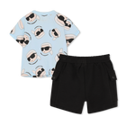 Conjunto de t-shirts e cal&ccedil;&otilde;es KARL LAGERFELD KIDS 
                    BOY