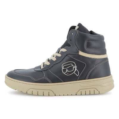 Tênis de cano alto com cadarço KARL LAGERFELD KIDS BOY