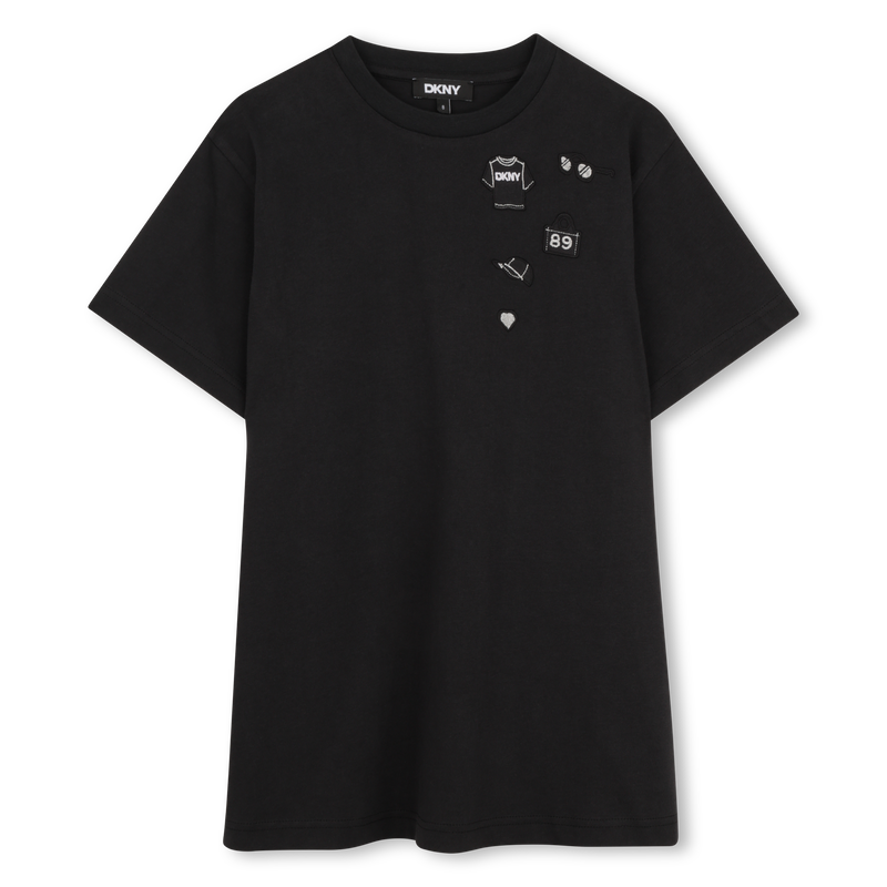 VESTIDO DE MANGA CURTA DKNY 
                        GIRL