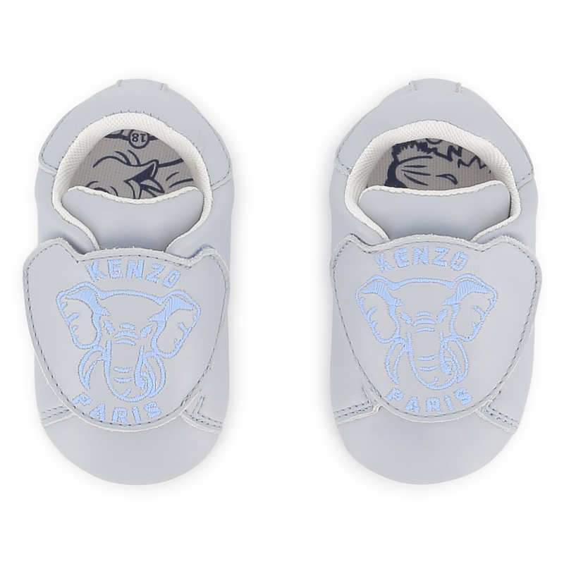 Sapatinhos de beb&eacute; em pele bovina KENZO KIDS 
                        UNISEX