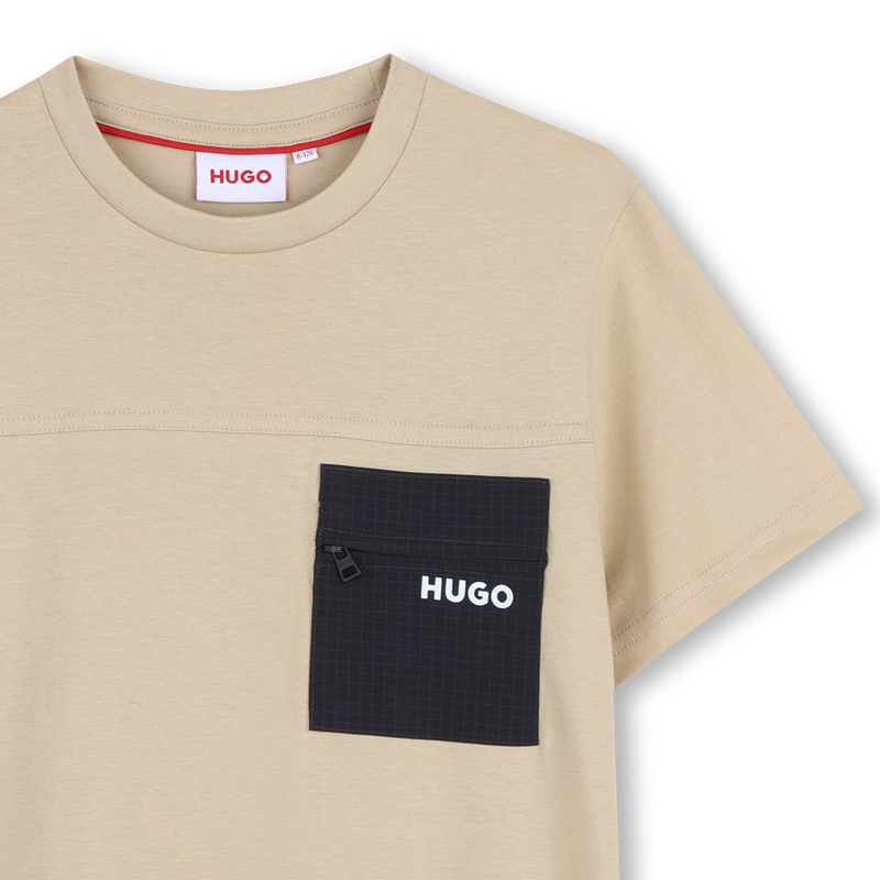 T-shirt de manga curta HUGO 
                    BOY