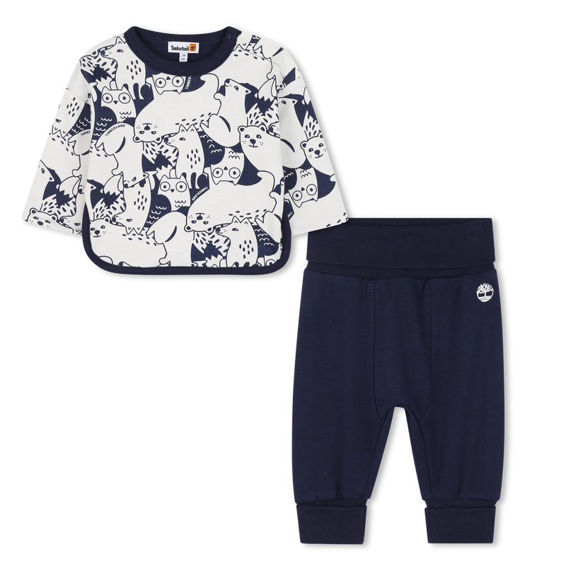 Camiseta e calça de pressão TIMBERLAND 
                    BOY