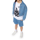 Casaco de ganga &agrave;s riscas HUGO 
                    GIRL