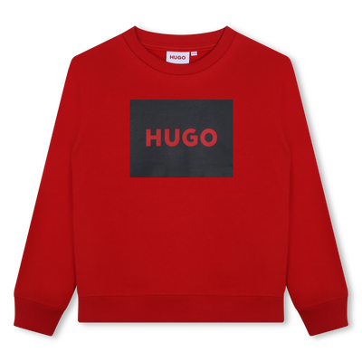 Sweatshirt em molet&atilde;o HUGO BOY
