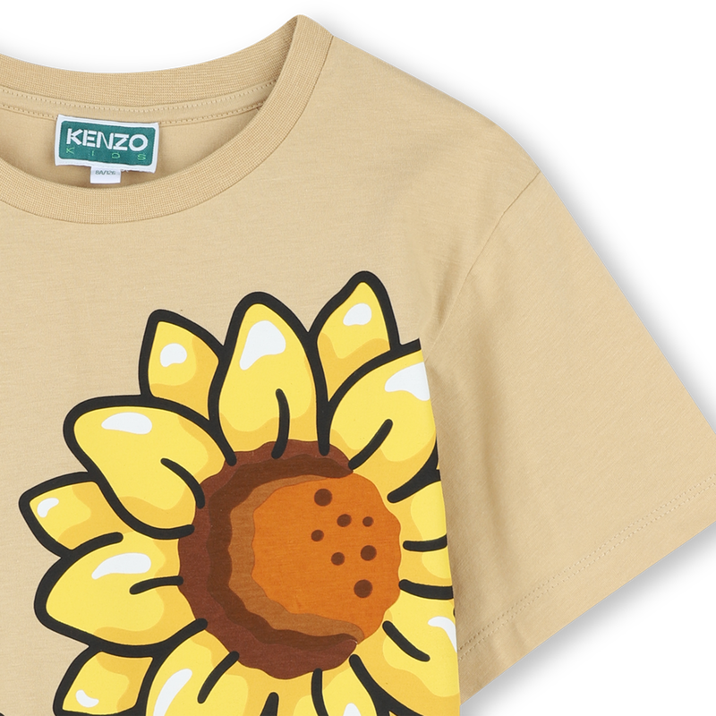T-shirt estampado de girass&oacute;is KENZO KIDS 
                        GIRL
