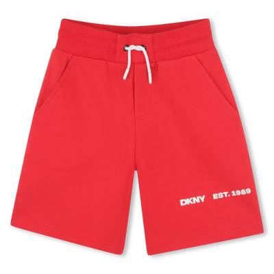 Bermudas de algod&atilde;o em molet&atilde;o DKNY BOY