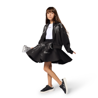 Cardigan de gola alta KARL LAGERFELD KIDS GIRL
