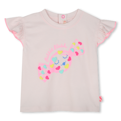 T-shirt em algodão prensado BILLIEBLUSH GIRL