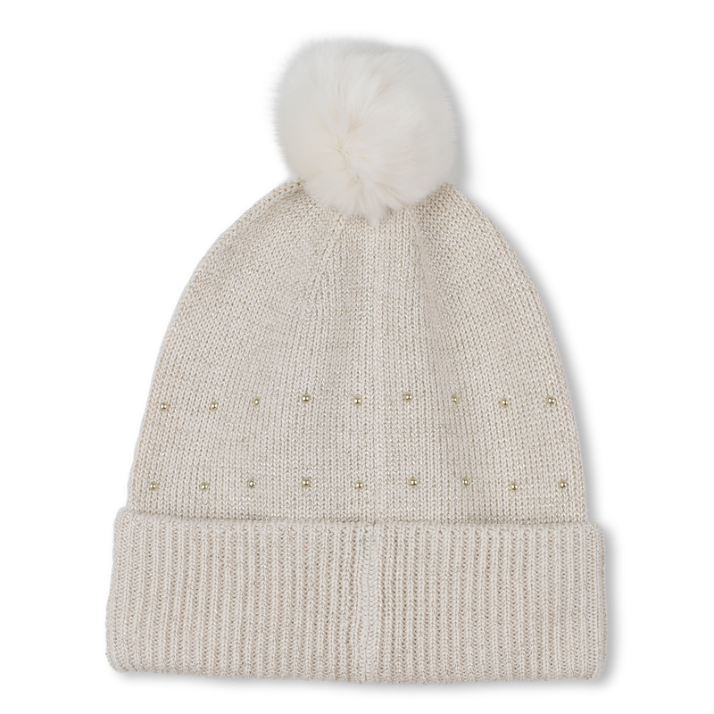 Gorro de malha com pompom MICHAEL KORS 
                    GIRL