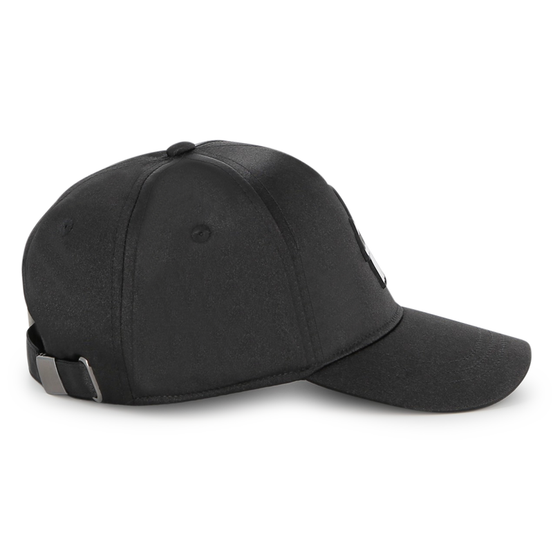 Boné de cetim brilhante KARL LAGERFELD KIDS 
                    GIRL