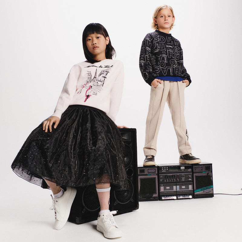 Sweatshirt de manga comprida KARL LAGERFELD KIDS 
                        GIRL