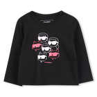 Camiseta de manga comprida KARL LAGERFELD KIDS 
                    GIRL