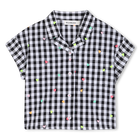 Camisa com estampa gingham BILLIEBLUSH 
                    GIRL
