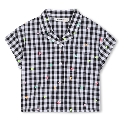 CAMISA COM ESTAMPA GINGHAM BILLIEBLUSH GIRL