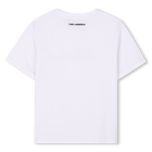 T-shirt com lantejoulas KARL LAGERFELD KIDS 
                    GIRL