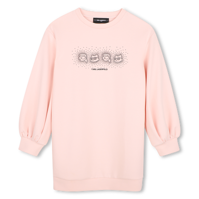 Vestido de mangas longas KARL LAGERFELD KIDS GIRL