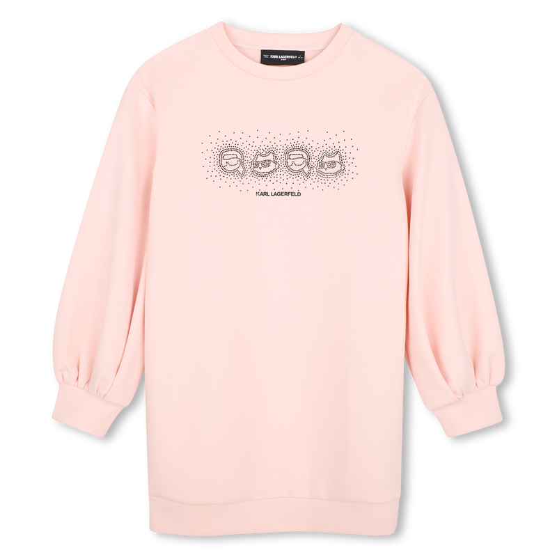 Vestido de mangas longas KARL LAGERFELD KIDS 
                        GIRL