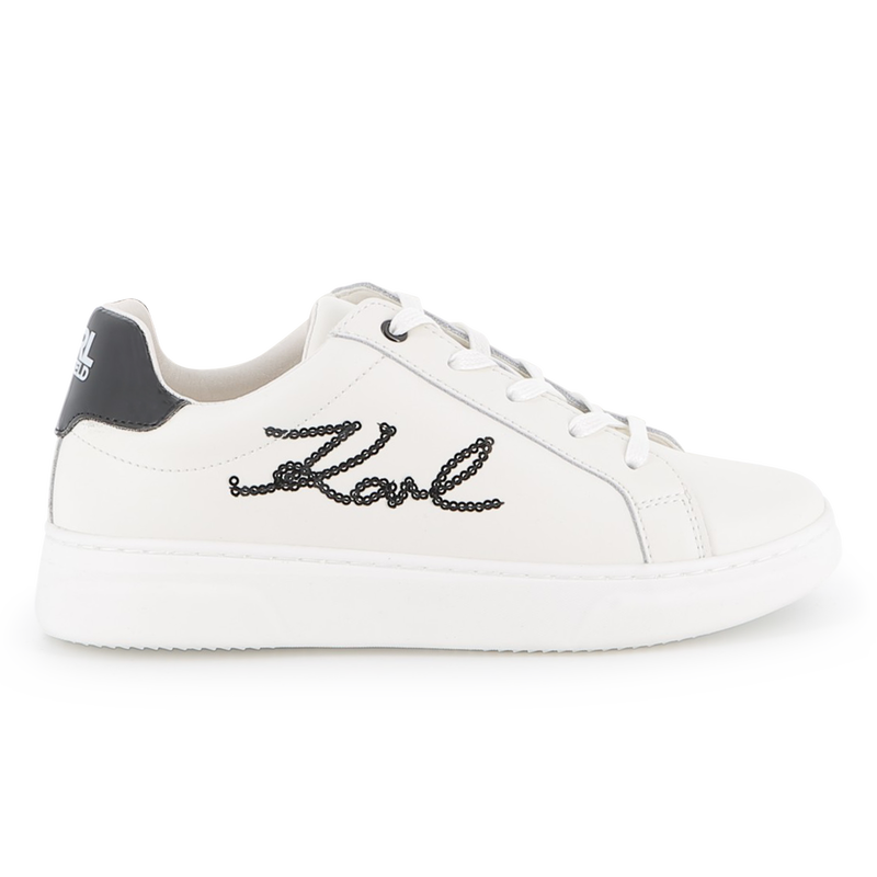 Tênis de cano baixo com cadarço KARL LAGERFELD KIDS 
                    GIRL