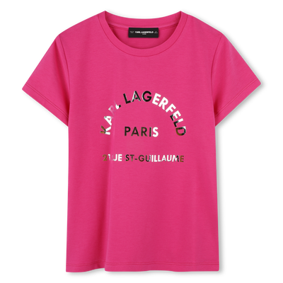 T-shirt de manga curta KARL LAGERFELD KIDS GIRL