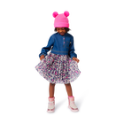 Vestido bimaterial BILLIEBLUSH 
                    GIRL