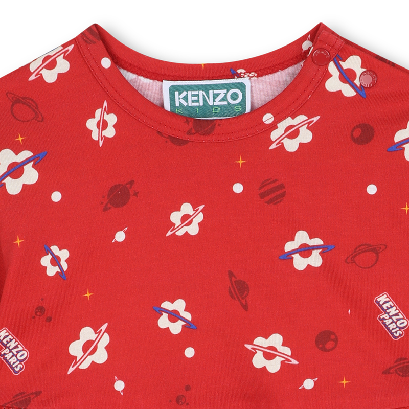 Vestido de manga comprida KENZO KIDS 
                    GIRL