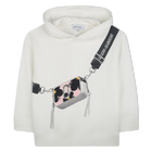 Sweatshirt com capuz molet&atilde;o MARC JACOBS 
                    GIRL